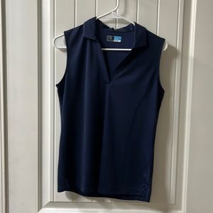 Navy sleeveless shirt